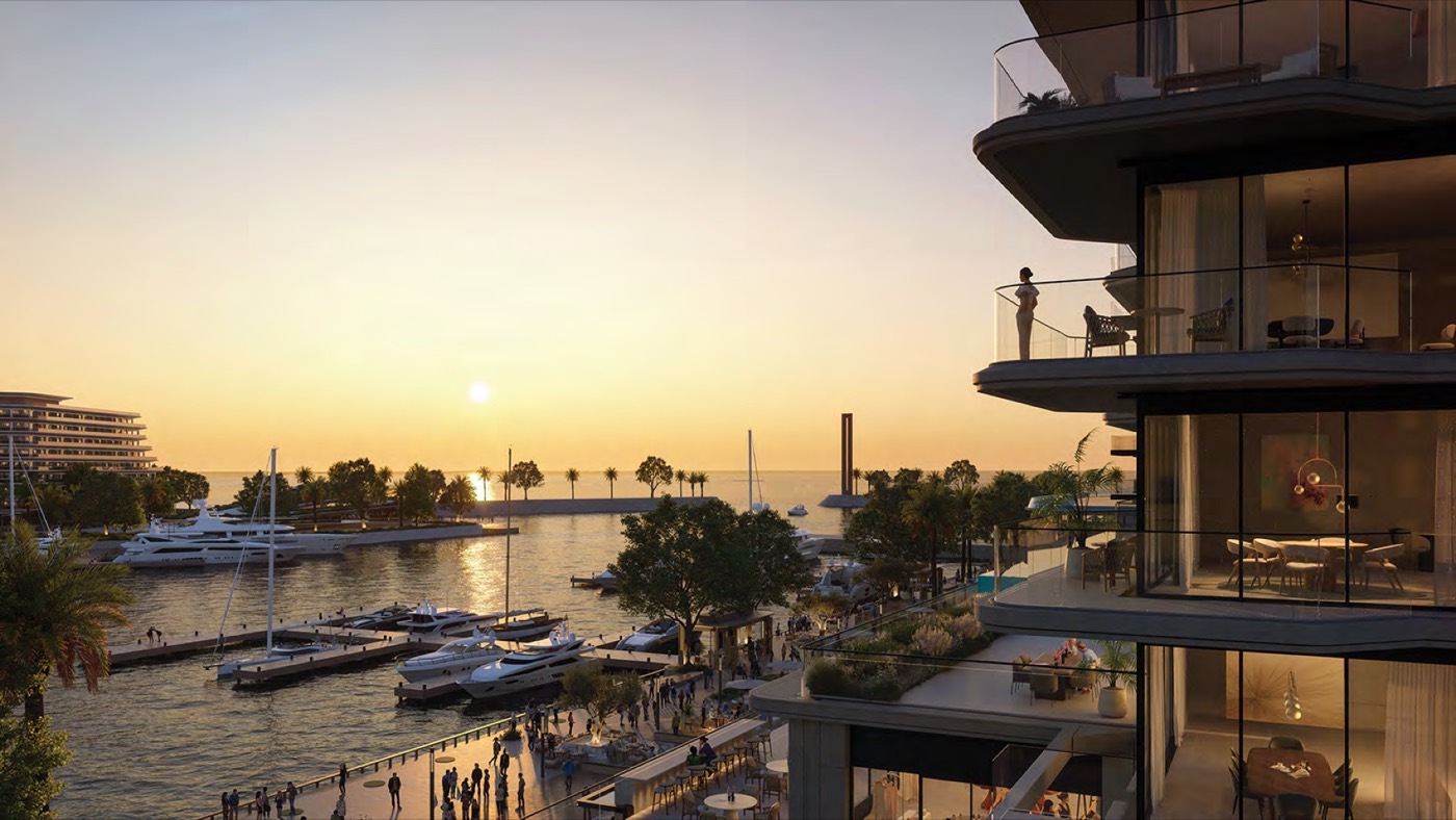 Coastal residences overlooking Gonio marina
