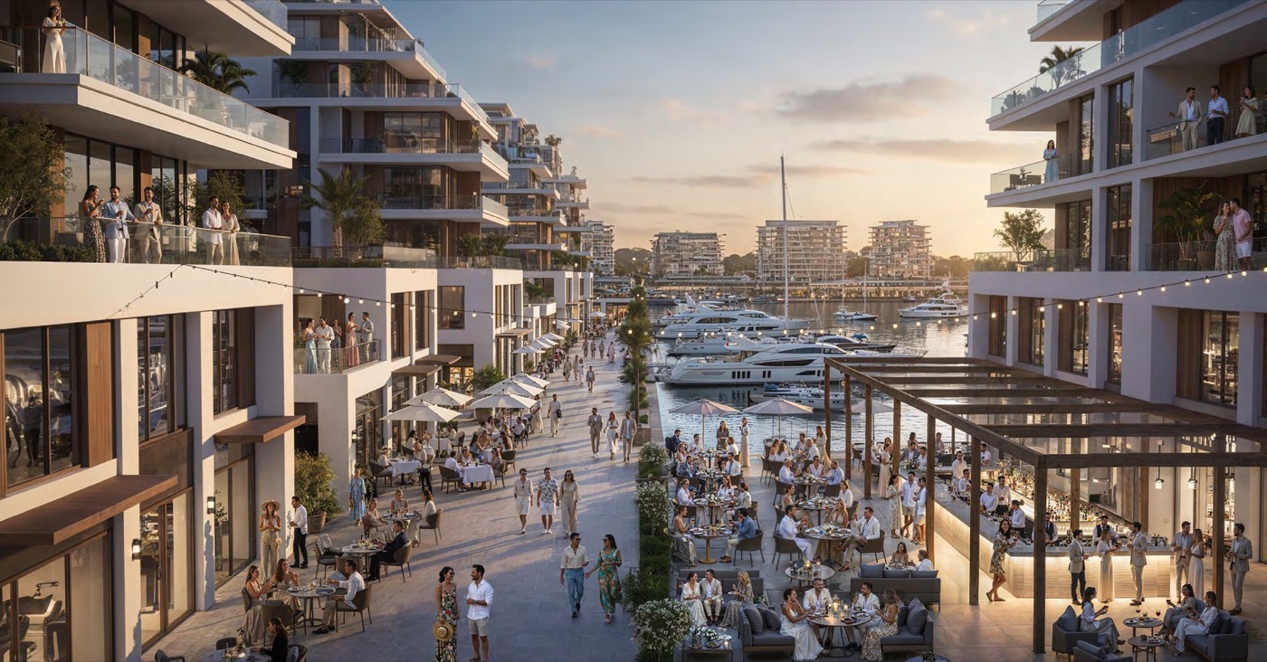 Waterfront dining and marina lifestyle